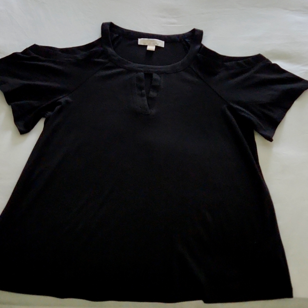 Michael Kors Black Short Sleeve Top New Without Tags L